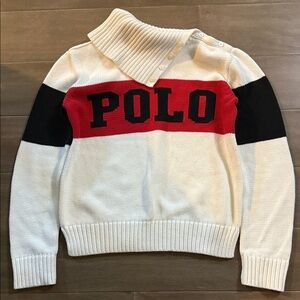 Polo by Ralph Lauren Kids Sweater - White, Red, Black